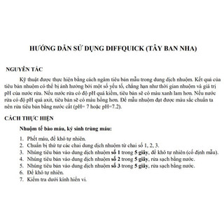 Bộ nhuộm Diffquick Tây Ban Nha