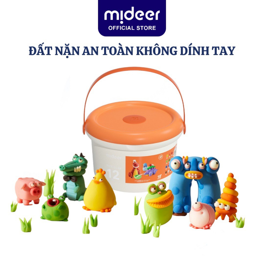 Đất nặn an toàn không dính tay cho bé Mideer Rice Colour Clay