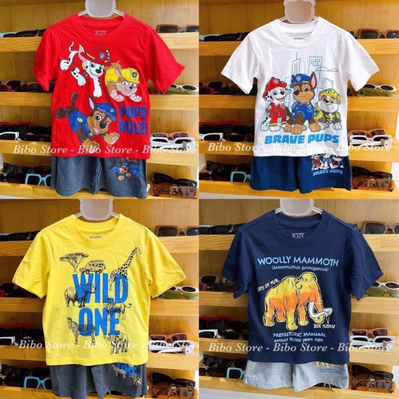 Set đồ bé trai/ đồ bộ bé trai Place 1-5tuổi chất thun cao cấp mềm mại Bibo store