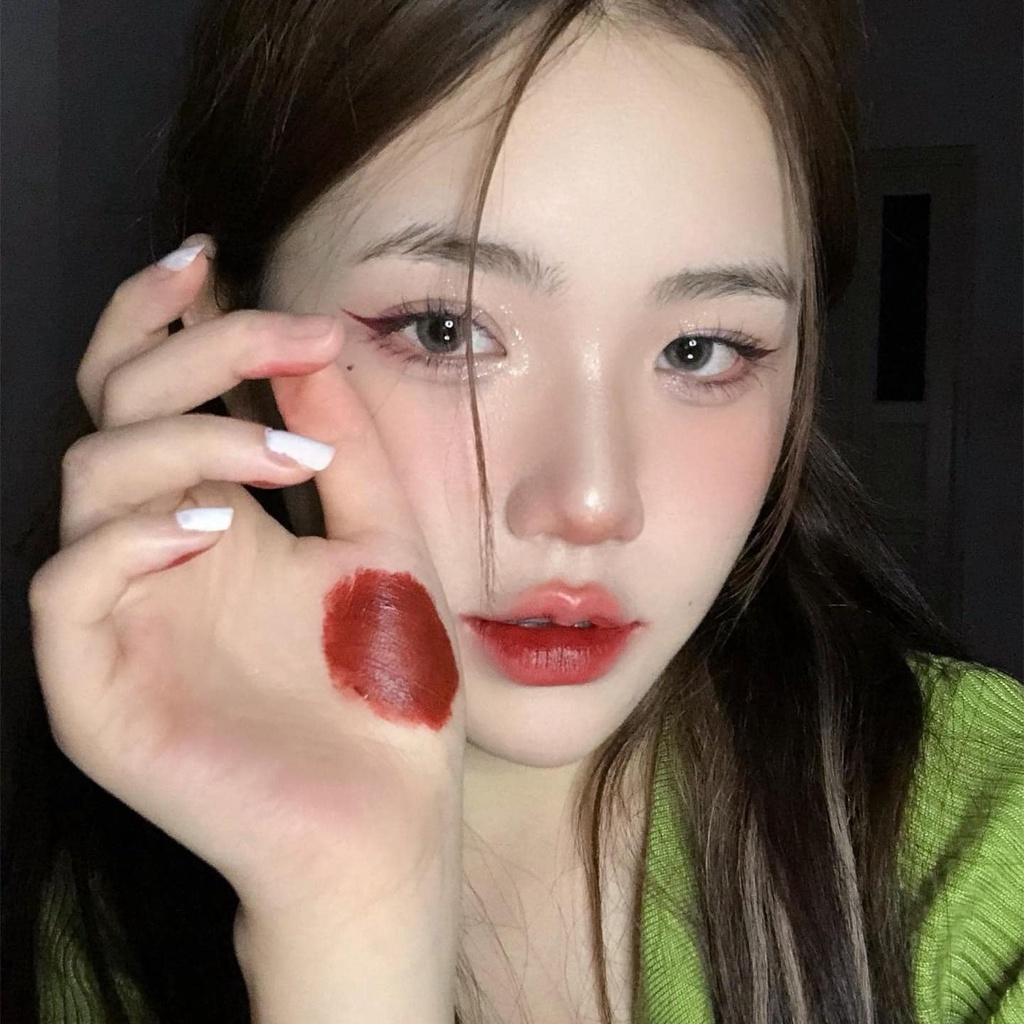 Son kem lì Merzy V6 Xanh Lá The First Velvet Tint Green Edition