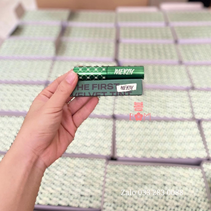 Son kem lì Merzy V6 Xanh Lá The First Velvet Tint Green Edition