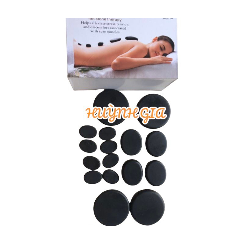 Bộ đá nóng massage Spa 16 viên