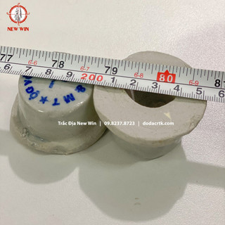 Mốc sứ, Mốc đinh thép trắc địa