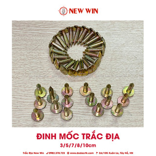 Mốc sứ, Mốc đinh thép trắc địa