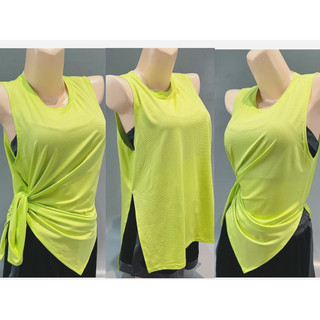 Tank lưới mè xẻ tà - yoga anvien