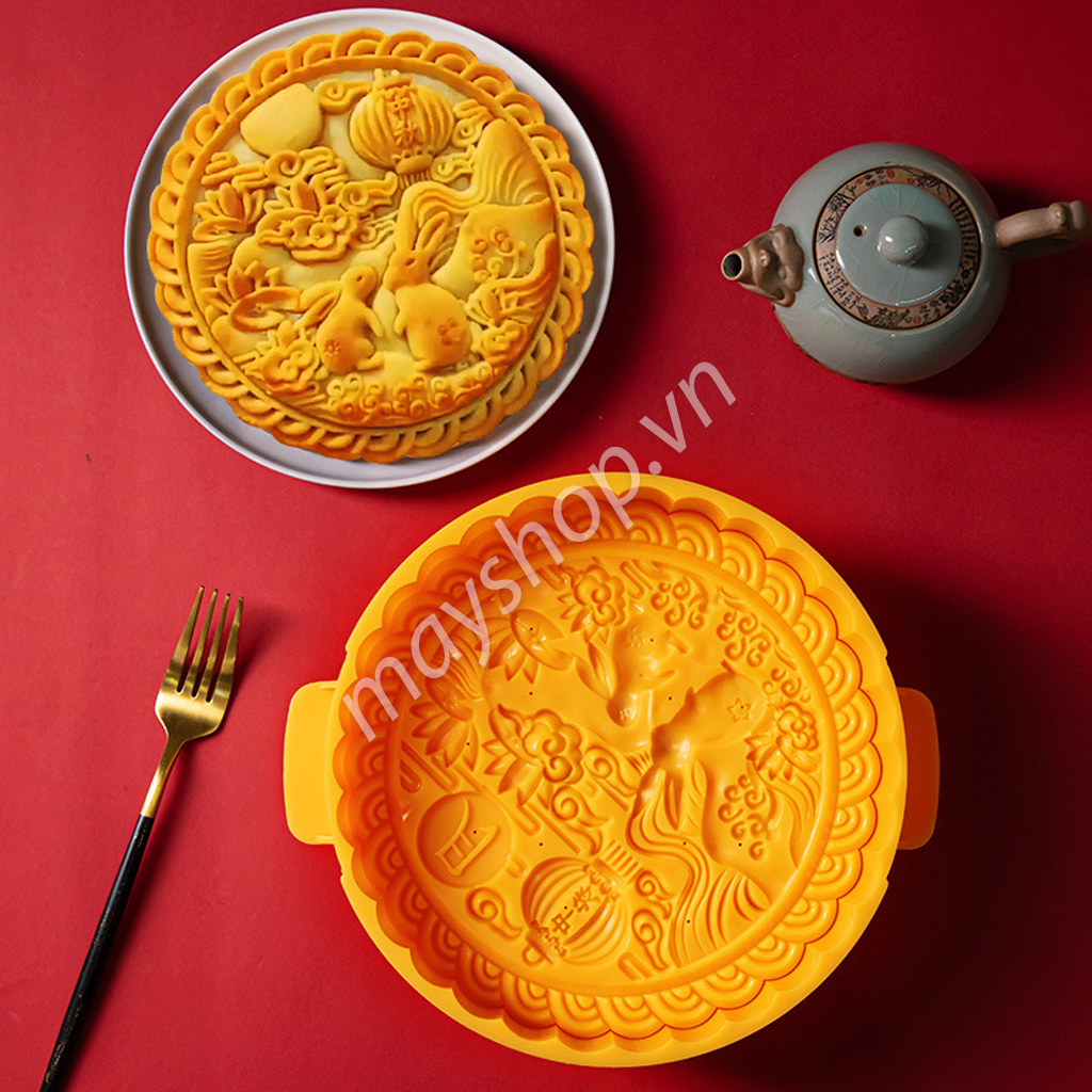Khuôn trung thu lò xo ép tay cỡ lớn 300g, 600g và 1200g/ Rất nhiều mẫu