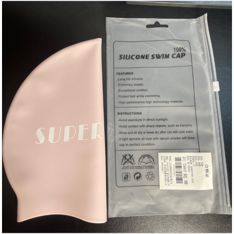 Mũ bơi chuyên nghiệp silicon cao cấp, che tai chống thấm nước cho người lớn Coolstore