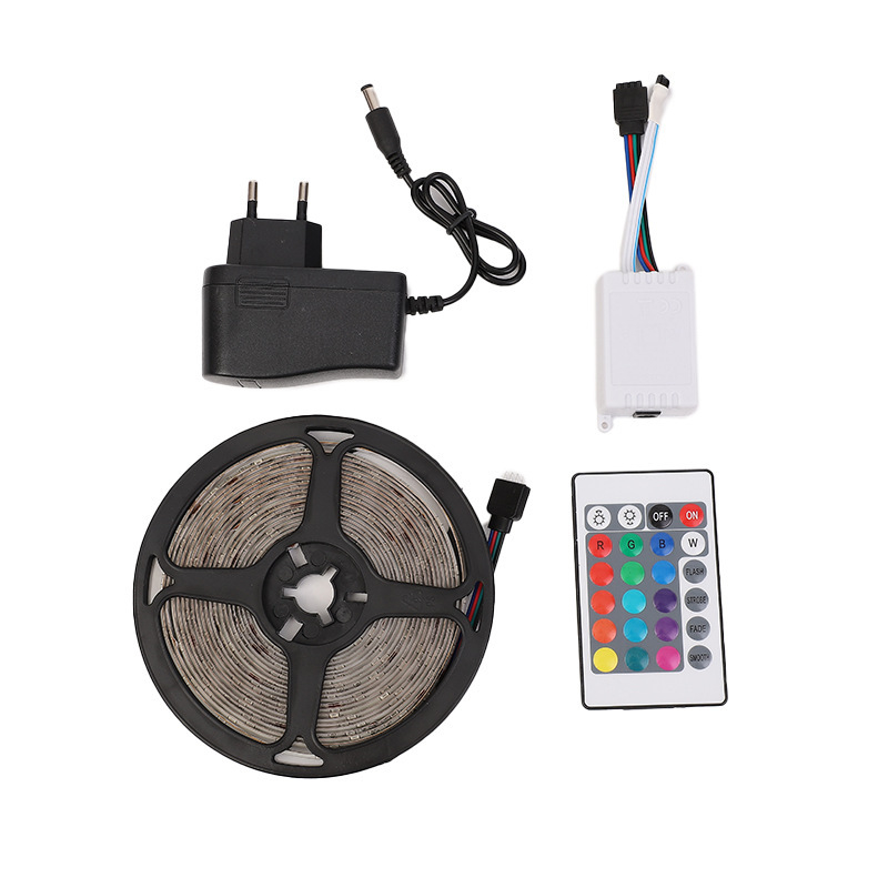 Bộ đèn led dây dán RGB 2835 bọc silicon chống nước trang trí decor phòng ngủ