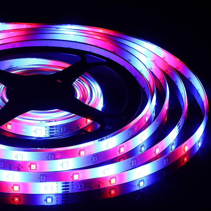 Bộ đèn led dây dán RGB 2835 bọc silicon chống nước trang trí decor phòng ngủ