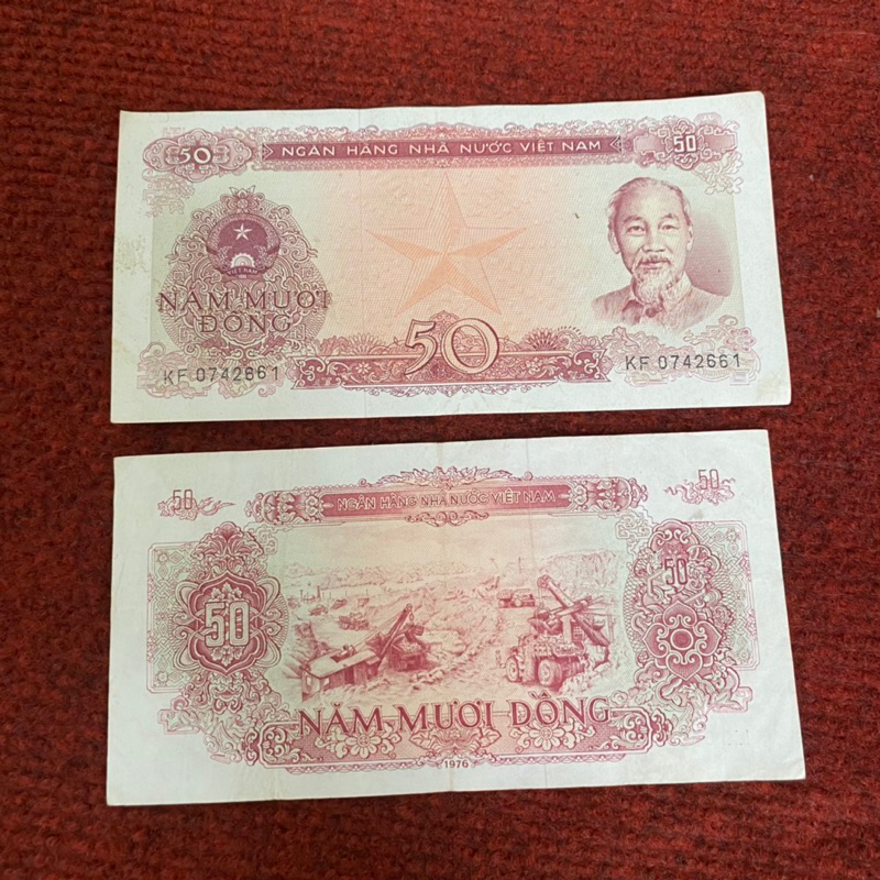 Tờ xưa 50đ năm 1976 sưu tầm xưa