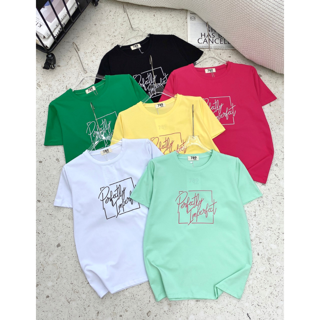 Áo Thun Nữ Vải CottonThái Xịn Đẹp Chất Êm Mịn Dày Dặn In Hình Tùy ChọnTheo Ý Khách MIYUNA
