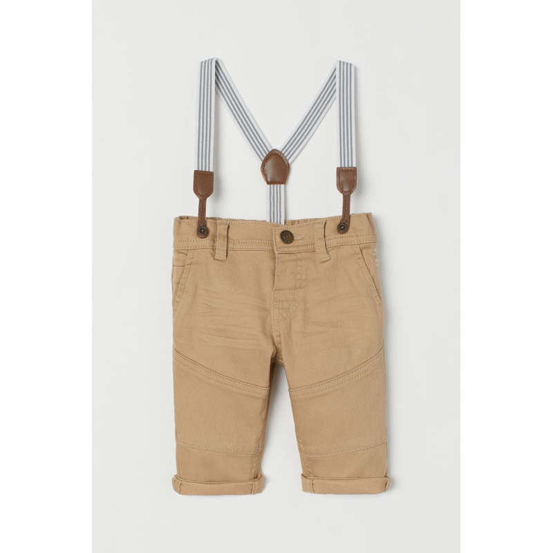 Quần kaki jean có đai HM auth bé trai bé gái sz 12-18 from to used