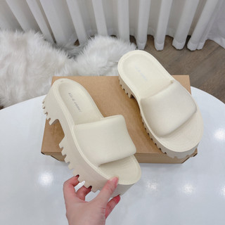 Dép bánh mỳ crocs nhựa đế cao răng cưa 5cm