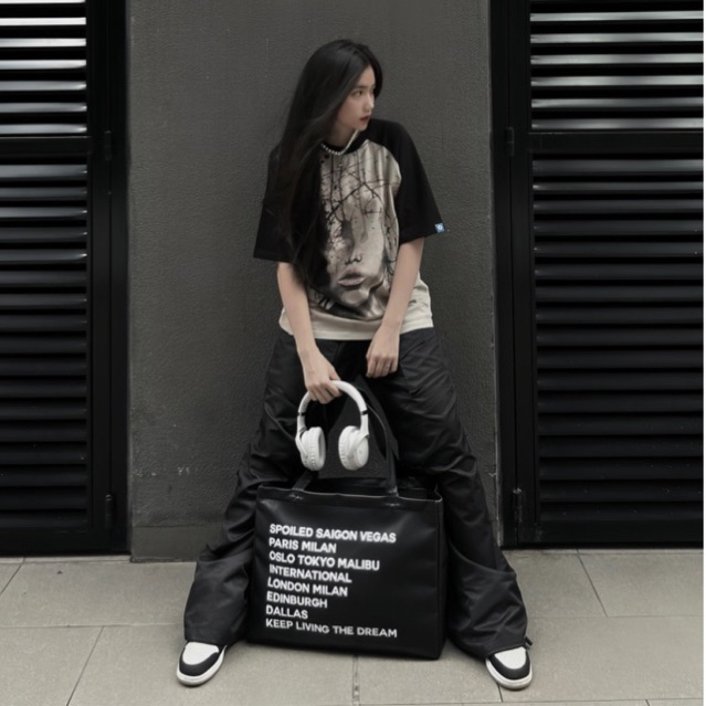 ÁO THUN UNISEX RAGLAN OVERSIZE EYELESS 100% COTTON - MONIS CHÍNH HÃNG