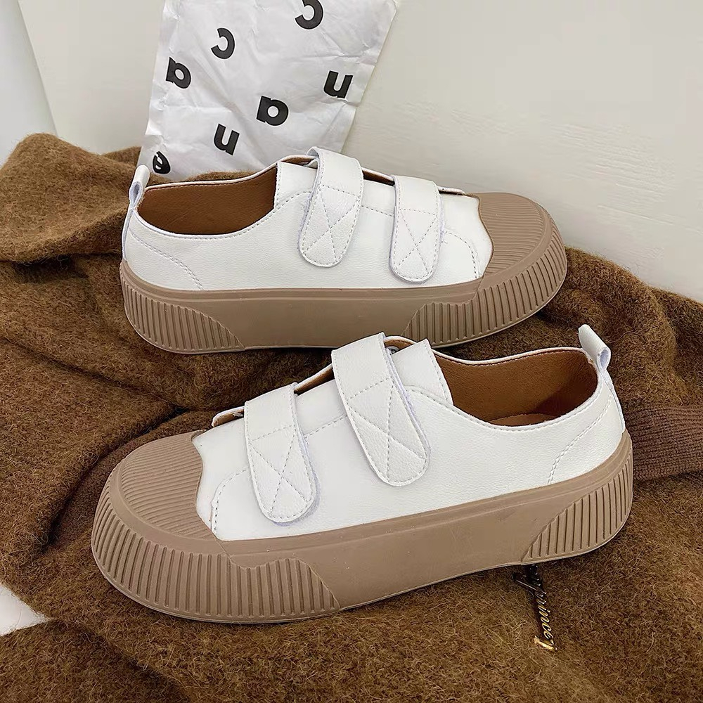 Giày nữ thể thao Dây bản to quai tết độn đế cao cấp