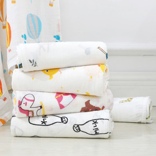 Khăn tắm xô muslin 110*120 cm 2 lớp cho bé Bambykids