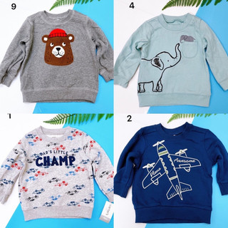 Áo Nỉ Dài Tay Bé Trai Ca tờ 3 tháng đến 18 tháng Bibo Store