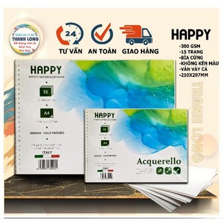 Hckt - sổ happy a4 & a5 - 300gsm