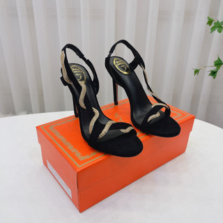 Sandal cao gót dây xoắn rắn sang chảnh, gót 10cm