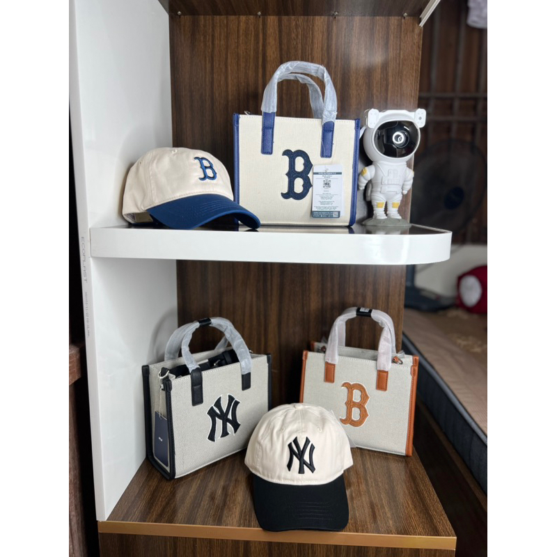 Túi tote mL b unisex quai xách dáng chữ Nhật màu xanh hot trend