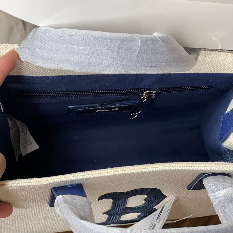 Túi tote mL b unisex quai xách dáng chữ Nhật màu xanh hot trend