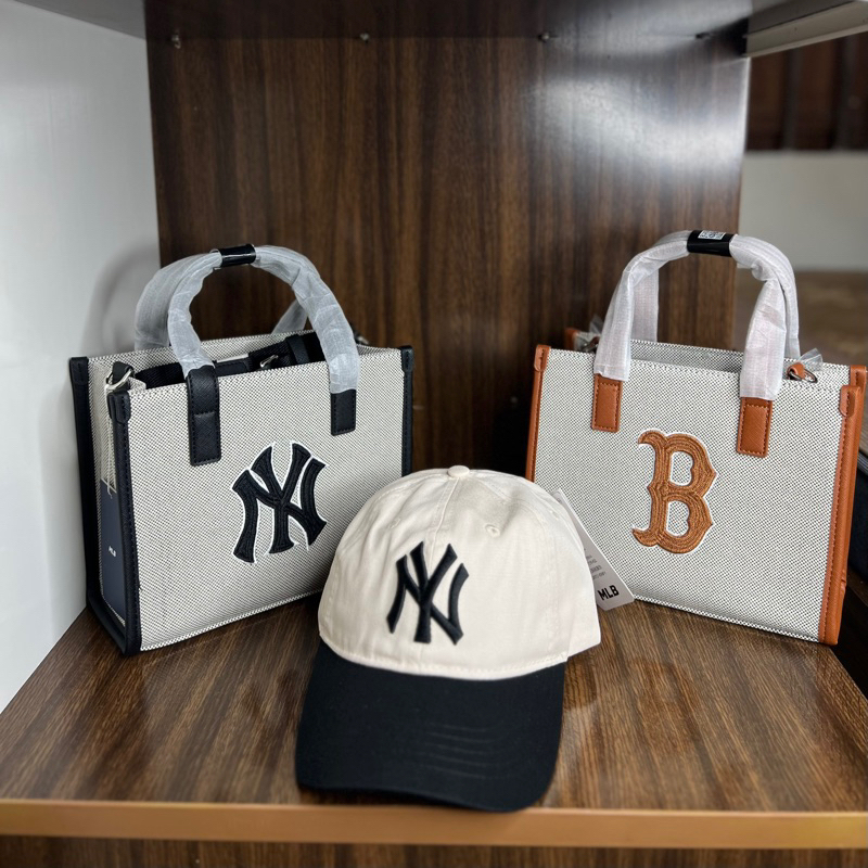 Túi tote mL b unisex quai xách dáng chữ Nhật màu xanh hot trend