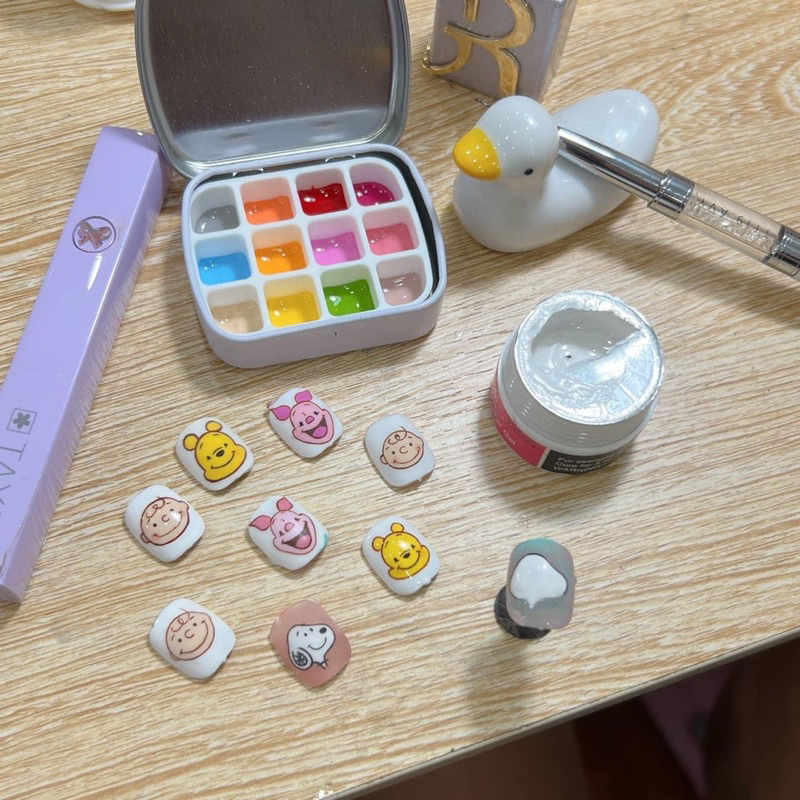 Pan đựng màu - gel vẽ chiết nail