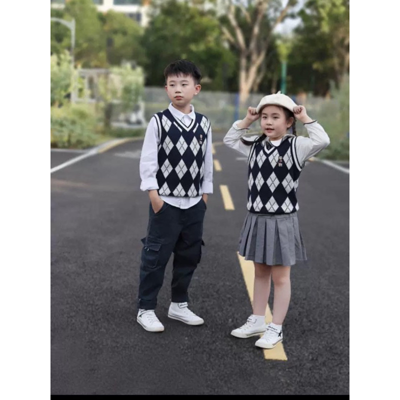 Áo gile len bé trai bé gái đại 110-180