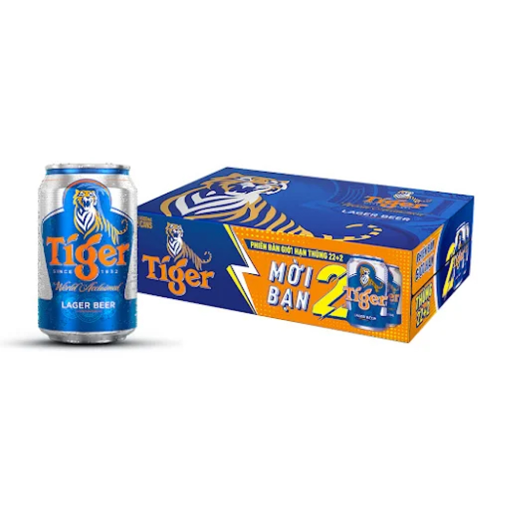 Thùng 24 lon bia Tiger 330ml