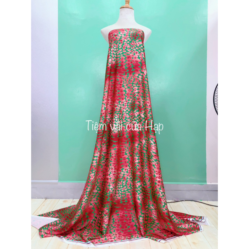 Mã  519, lụa latin cao cấp,  Vải lụa may áo dài, váy, sơ mi, tiệm vải của Hạp