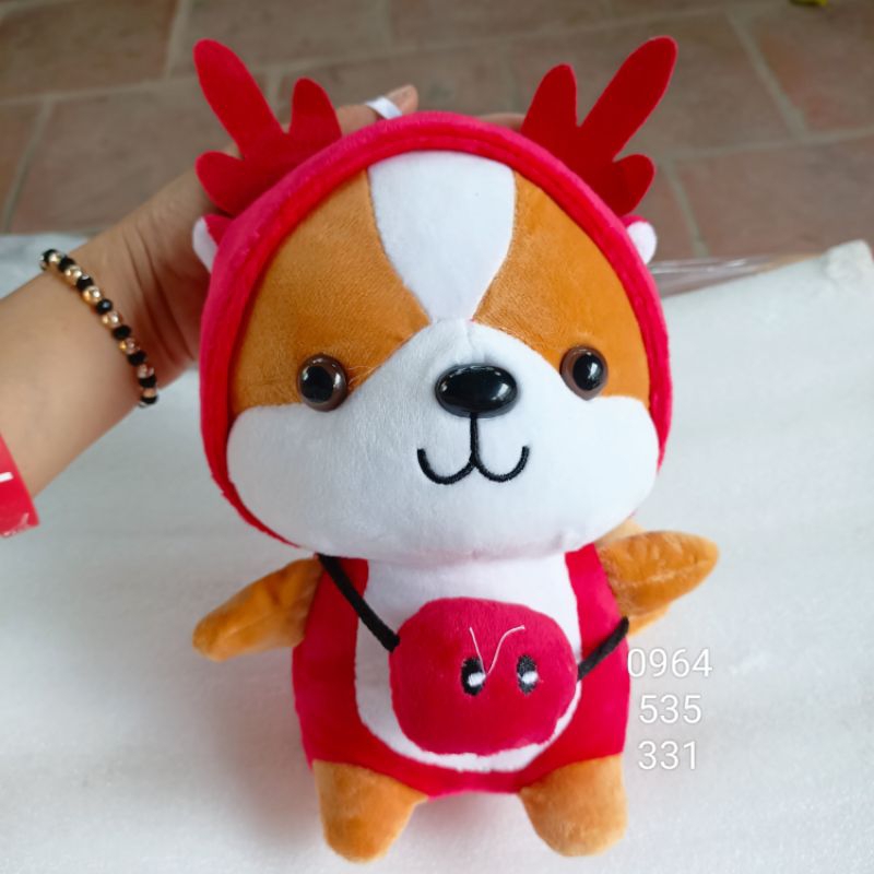 Gấu bông,chó siba 23cm