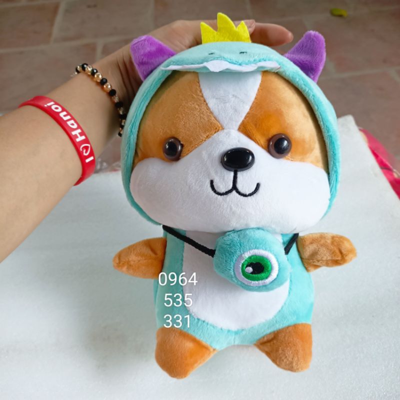 Gấu bông,chó siba 23cm