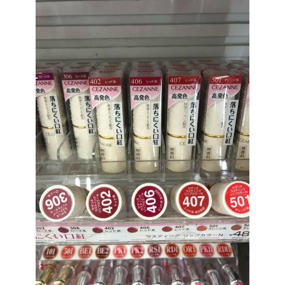 Son Thỏi Lì Cezanne Lasting Lip Color N Nhật Bản Mềm Mịn Lâu Trôi 3.9g