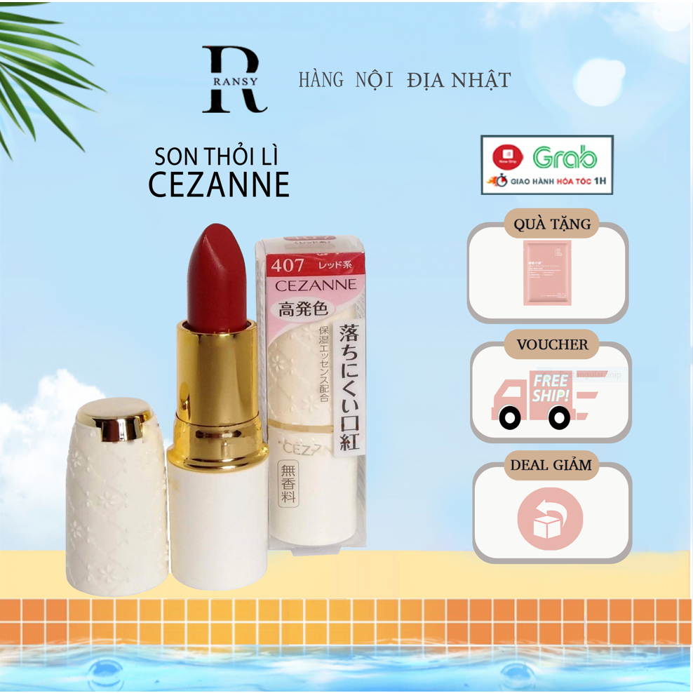 Son Thỏi Lì Cezanne Lasting Lip Color N Nhật Bản Mềm Mịn Lâu Trôi 3.9g