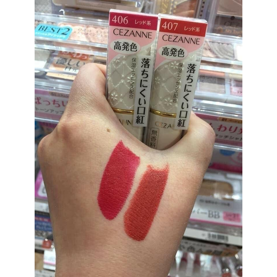 Son Thỏi Lì Cezanne Lasting Lip Color N Nhật Bản Mềm Mịn Lâu Trôi 3.9g