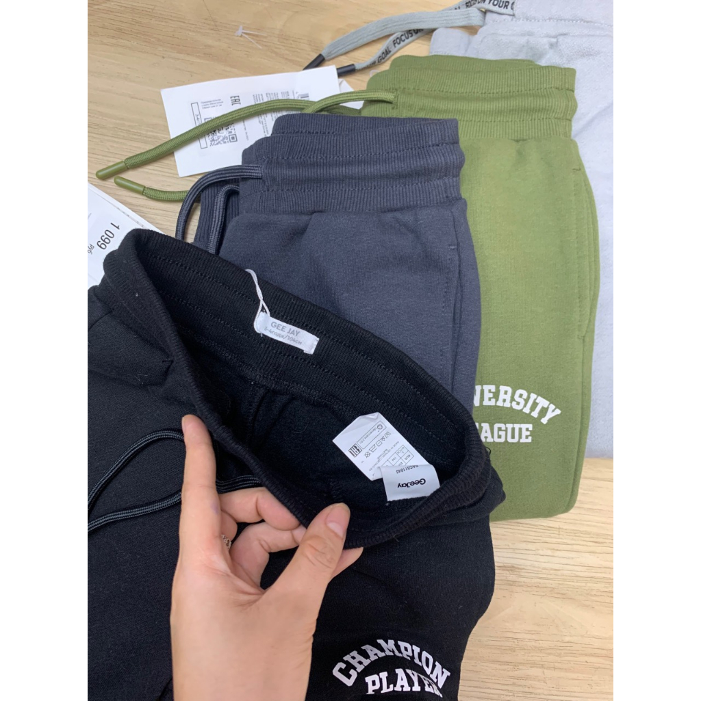 Quần nỉ jogger GJ bé trai dư xịn 3y-10y