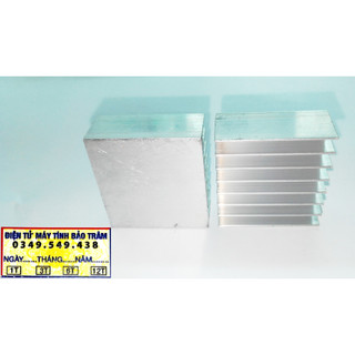 2 nhôm tản nhiệt 4 fet, 6fet kích cỡ 40x40x17 mm