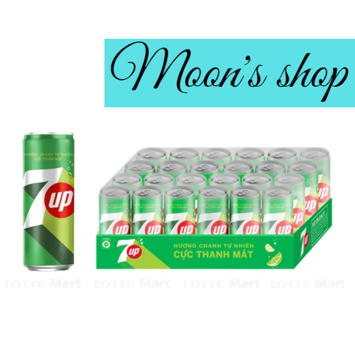 Thùng nước ngọt 7up lon (24 lon × 330ml)