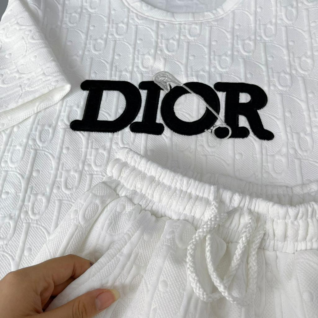Sét đồ bộ nam mùa hè dập chữ nổi thêu LOGO chất thun xốp dày dặn thoáng mát KING77_FASHION