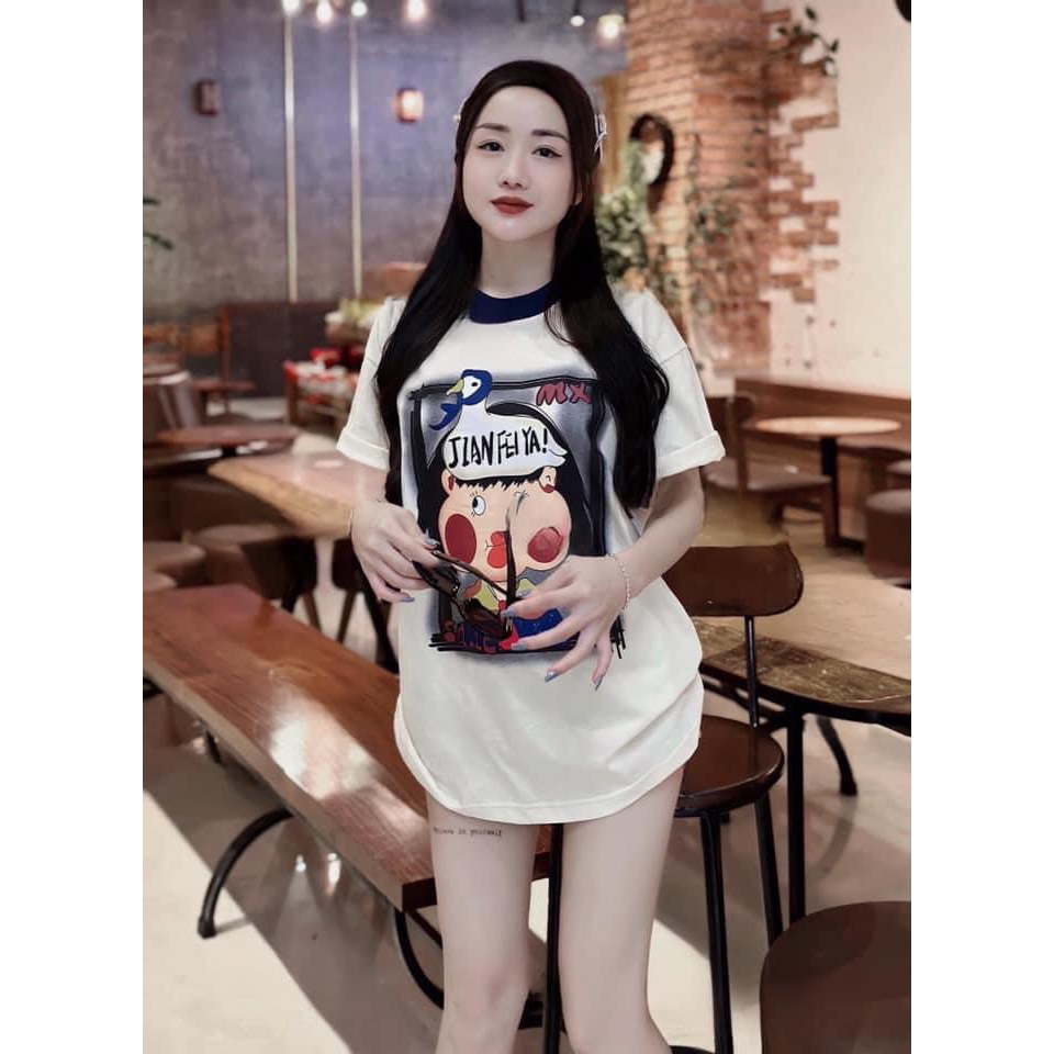 Áo Thun Nữ Quảng Châu Chất Mềm Mịn Mát Unisex 416