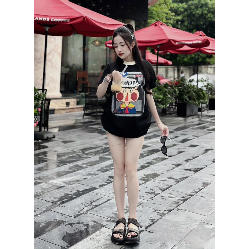 Áo Thun Nữ Quảng Châu Chất Mềm Mịn Mát Unisex 416