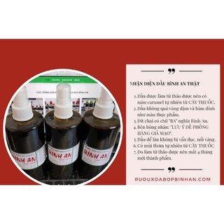 Dầu xoa bóp Bình An .