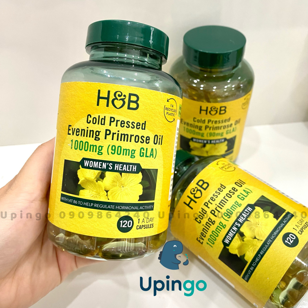 Tinh dầu hoa Anh thảo Evening Primrose Oil Holland & Barrett 120 viên