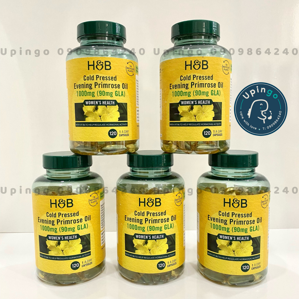 Tinh dầu hoa Anh thảo Evening Primrose Oil Holland & Barrett 120 viên