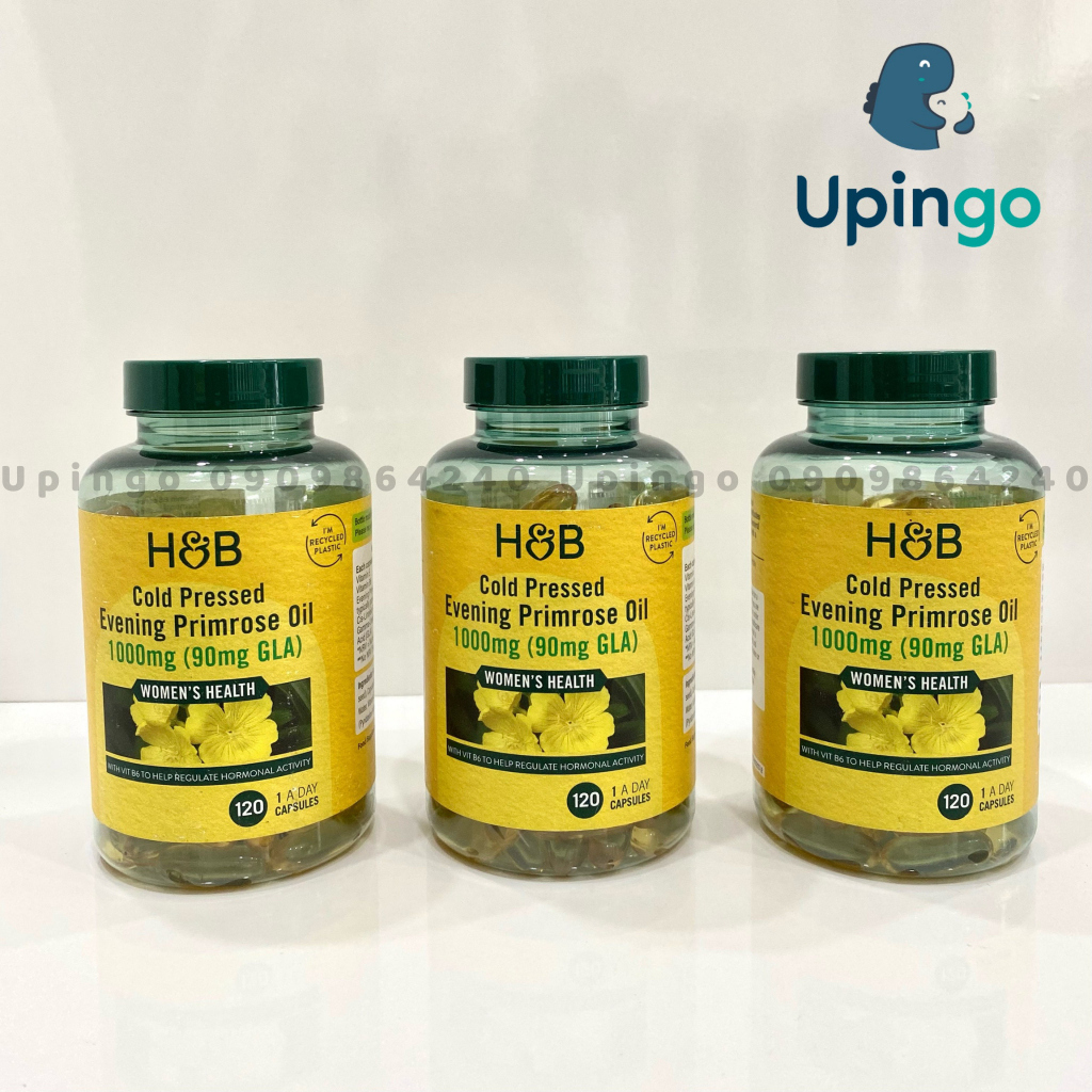 Tinh dầu hoa Anh thảo Evening Primrose Oil Holland & Barrett 120 viên