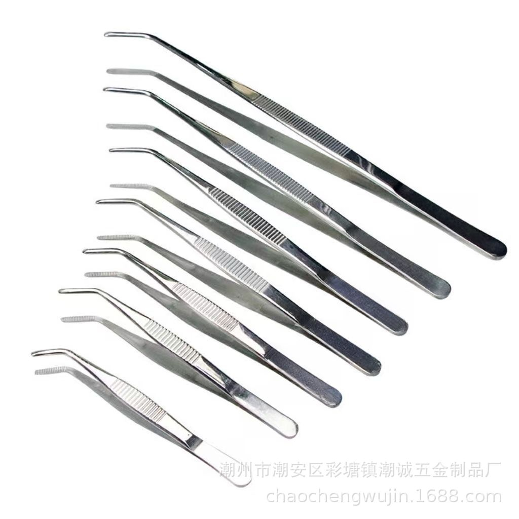Nhíp gắp, nhím cặp bằng Inox 304 không rỉ dài từ 12cm đến 30cm có loại thẳng và cong