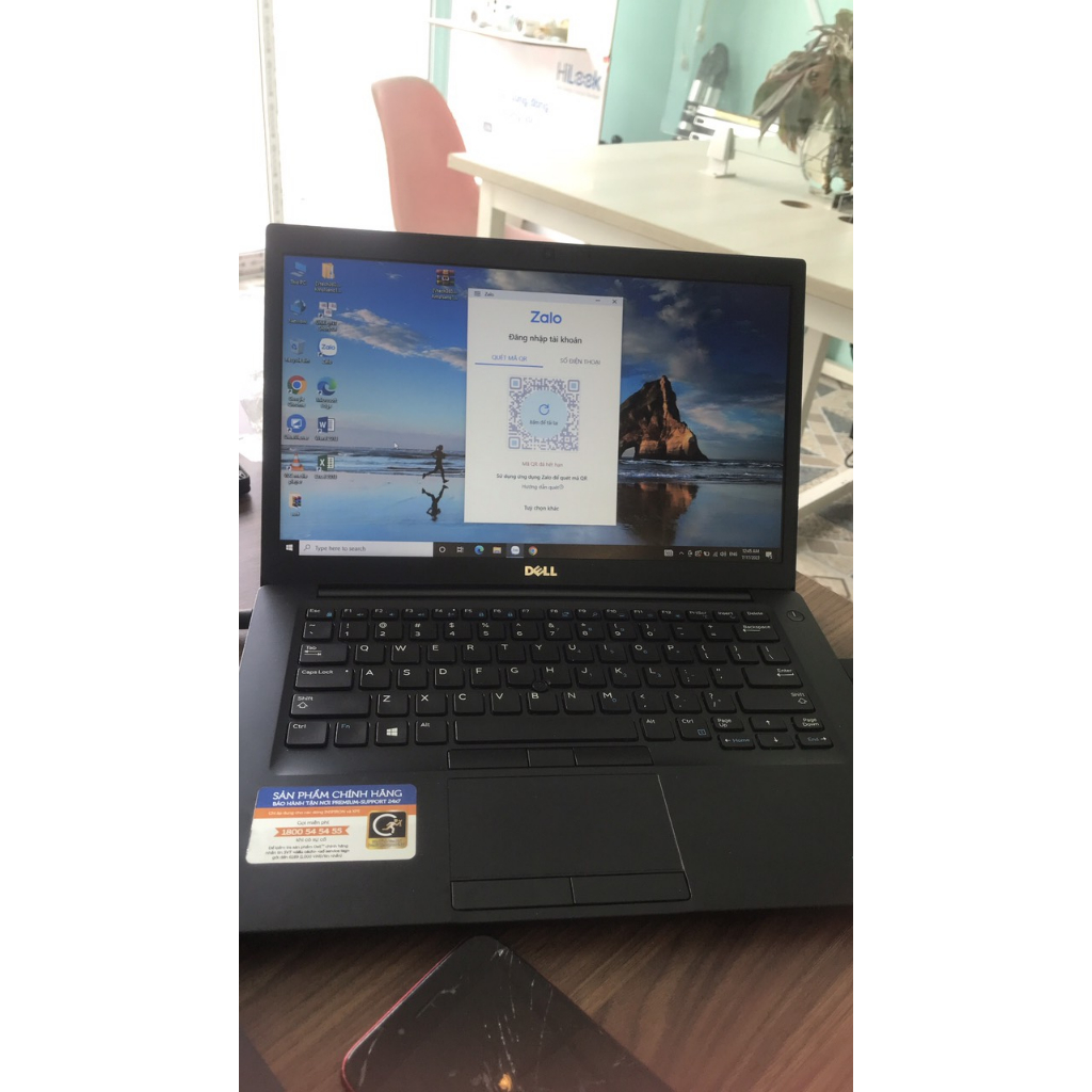 Laptop Mini 14FHD Dell 7480 Core I5 -7300u/Ram 8Gb/SSD 256Gb/Fhd Mỏng Nhẹ Đẹp Keng - Máy Tính Chạy 24/24