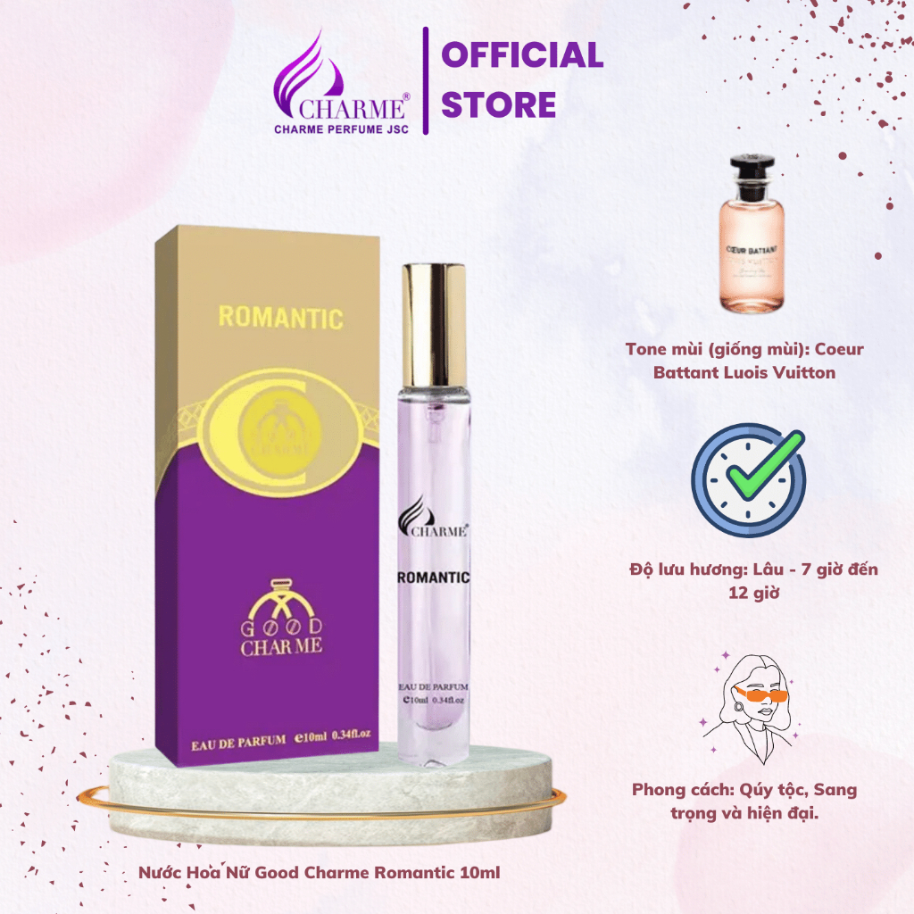 Nước Hoa Nữ GoodCharme Romantic 10ml