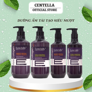 Dầu Gội Xả  Lusstaly Vitamin E 500ML Phục Hồi Hư Tổn Ngăn Rụng Không Gàu Ngứa 500ml * 2 | Centella.official