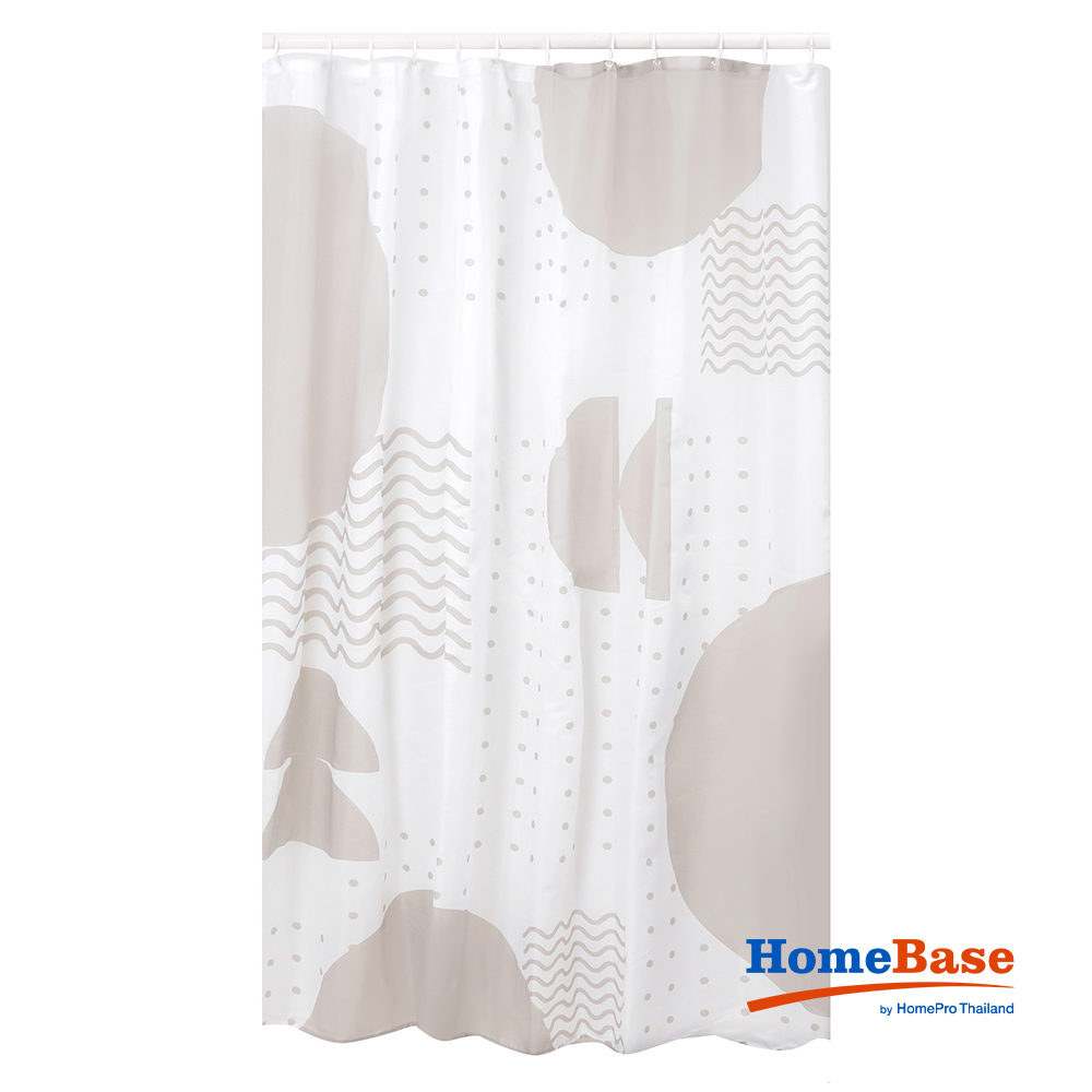 HOMEBASE MOYA RÈM NHÀ TẮM POLYESTER 180X180X0.1 CM MCH016